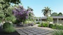 3d modern home, tiny house, garden, loft house, interior design, exdoor, enscape
