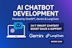 develop ai chatbot using chatgpt, gemini api, and integrate in website or app