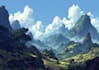 make fantasy landscape illustrations