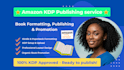 publish book on amazon KDP kindle formatting self publishing layout design