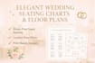 design elegant wedding seating charts and custom floor plans