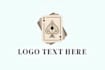 do minimalist poker logo and poker chip design