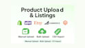 upload add list product on shopify woocommerce store tiktok shop etsy