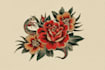 create custom logo old school traditional tattoo design