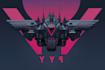 create custom futuristic cyberpunk, mech, y2k logo design