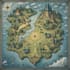 draw a fantasy map illustration