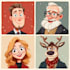 create cute christmas pattern and illustration