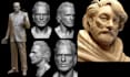 create realistic 3d head sculpture model character figure status for 3d printing