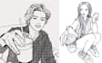 create a custom digital sketch portrait
