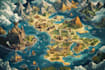 create custom fantasy map illustration