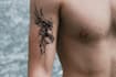 custom an abstract black tattoo design