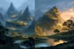 design detailed fantasy landscapes and environments