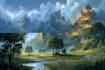 design detailed fantasy landscapes and environment