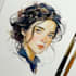 draw outstanding watercolor portrait