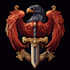 do medieval fantasy game, rpg, mmo game logo