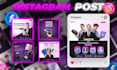 make bold creative posts for instagram and facebook