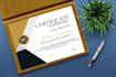 design award diploma and custom certificate