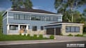 design sketchup 3d facade house model, exterior front elevation render 3d plan