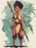 draw 2d game character illustration