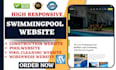 design swimming pool website construction website pool website pool cleaning