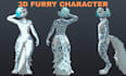 create a custom vrchat avatar, furry, anime, vrc 3d model