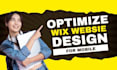 customize and redesign wix website with seo and mobile optimization