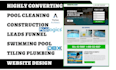 generate pool cleaning leads swimming pool construction tiling plumbing website
