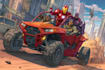 illustrate epic superhero comic scenes