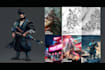 draw stylized character, game character, realistic character