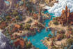 make fantasy map illustration for dnd, novels and