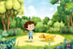 create consistent characters children storybook illustration