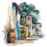 draw original watercolor landscape or architecture art