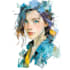 realistic a watercolor portrait art