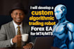 develop custom algorithmic trading robot, forex ea metatrader4,5