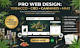 create a custom tobaco website, cbd website, marijuana website, canabis website