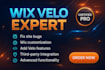 add  custom  features to your wix website  using wix velo code wix studio velo
