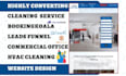generate cleaning leads office house cleaning hvac bookingkoala launch27 website