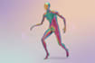 draw a digital abstract art illustration