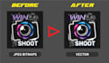 convert any logo or image to vector in 100 minutes