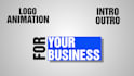 create a clean corporate logo animation for professional branding
