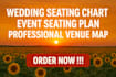 design a professional seating chart or venue map for your event, guest