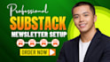 setup substack account substack newsletter post design substack management