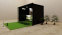 recreate 3d golf simulator setup,virtual golf studio, indoor traning,golf course