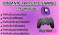 do twitch promotion, twitch affiliate, and kick promotion on your channel