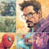 draw comic book, cover art illustration