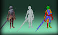 create, rig and animate ps1 style 3d character