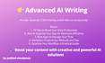 rewrite texts, transcribe audio, or create chatgpt prompts