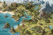 draw line art fantasy map illustration