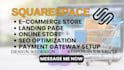 develop squarespace retail shop, bricks, storefront websites, online store
