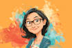 make an cartoon design in vintage style